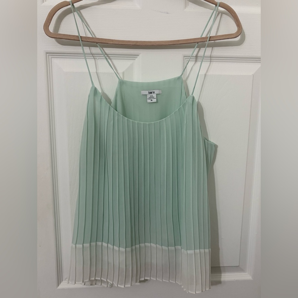 Bar lll sheer layered cami blouse